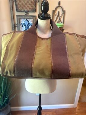 Vintage Barneys New York Canvas Weekend Tote Bag